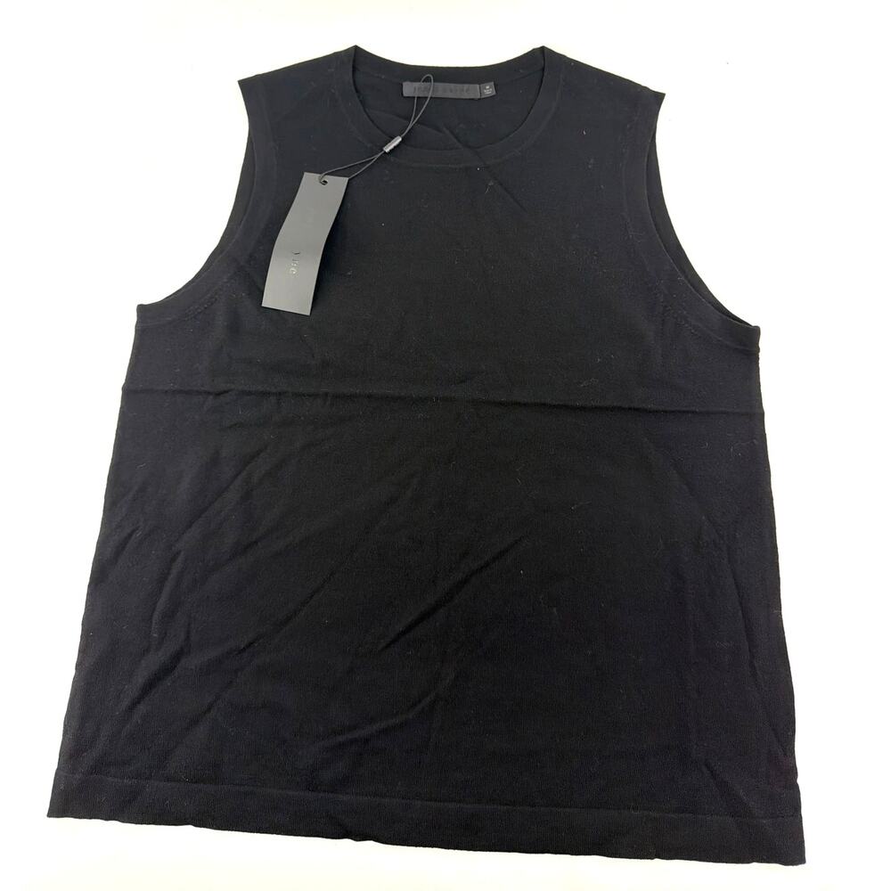 Jenni Kayne Women's Black Merino Tank Top Size M - Picture 5 of 10